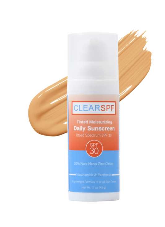 Clear SPF Tinted -Light Weight Moisturizing Daily Sunscreen, Broad Spectrum SPF 30
