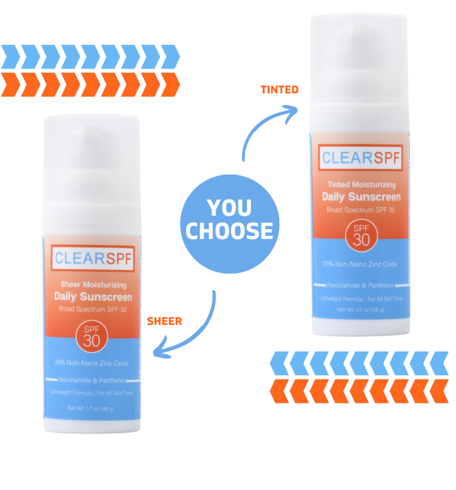 Clear SPF Tinted -Light Weight Moisturizing Daily Sunscreen, Broad Spectrum SPF 30