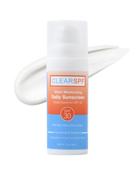 Clear SPF Sheer Moisturizing Daily Sunscreen, Broad Spectrum SPF 30