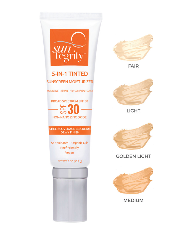 Suntegrity 5-IN-1 Tinted BB Cream Broad Spectrum 30 Mineral SPF -MEDIUM